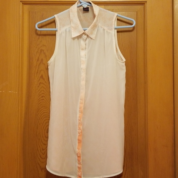 Sheer Summer Button Down, Imaginary Voyage, Size S - Picture 2 of 3